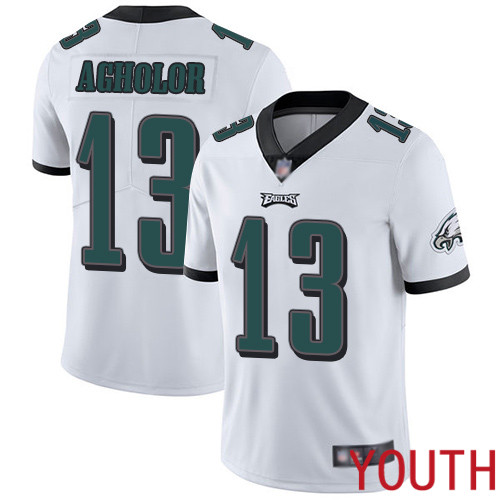 Youth Philadelphia Eagles #13 Nelson Agholor White Vapor Untouchable NFL Jersey Limited Player Football